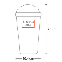 VASO PROMOCIONAL CON TENEDOR