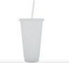 VASO DE PLASTICO PROMOCIONAL GLITTER