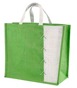 BOLSA DE YUTE PROMOCIONAL ALMEZ VERDE