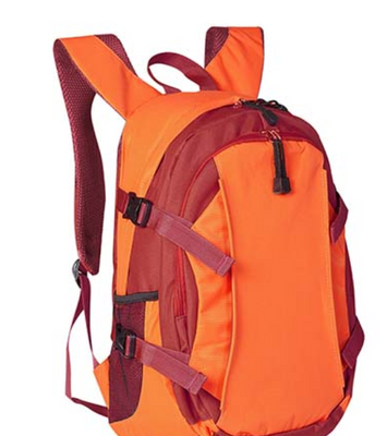 MOCHILA DE POLIESTER PROMOCIONAL BITONO NARANJA