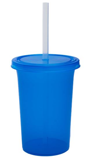 PUBLIGRAFIK DEL SURESTE: VASO OLAS CON TAPA Y POPOTE DE PLASTICO